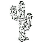 10cr Four-Foot Cactus Woven Pattern