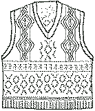 13vs Color & Cable Vest Knitting Pattern