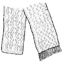 42as Lace Scarves Knitting Pattern