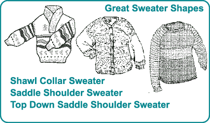 Great Sweater Shapes Knitting Patterns