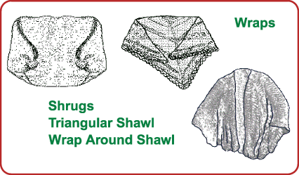 Wraps & Shawls, Knit & Crochet Patterns