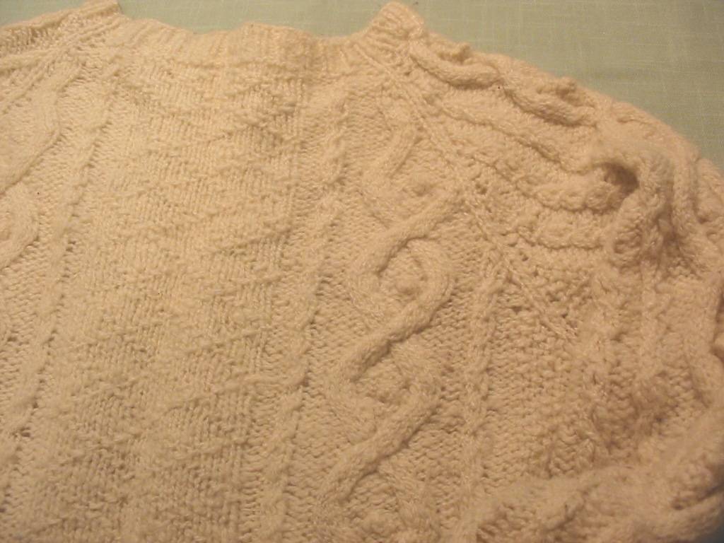 Simple Worked-From-The-Top Raglan Pullover Pattern Calculated by